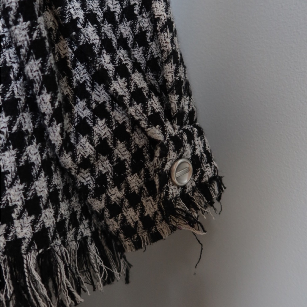 Black and White Houndstooth Shirt nasty gal - Picture 4 of 6